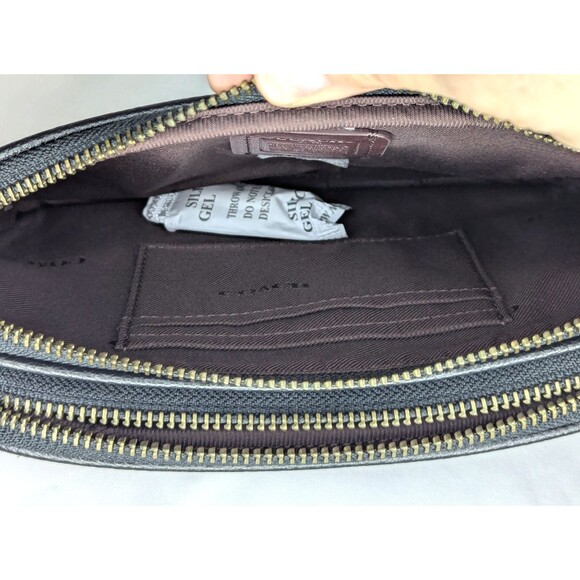 COACH Prairie Rivets Crossbody - Black Suede with Leather Patches 24309 NWT - Picture 6 of 9